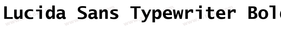 Lucida Sans Typewriter Bold Oblique字体转换